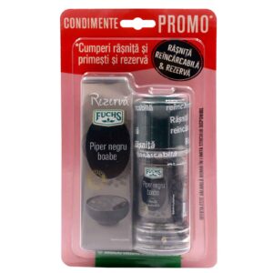 Piper negru boabe (râșniță) Fuchs 150g